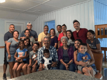 Image of a family reunion held at Cedar Lodge Texas